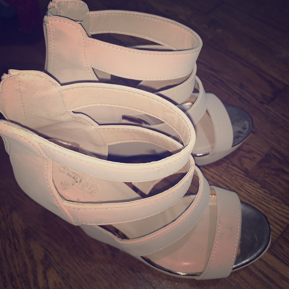 Charlotte Russe tan pumps size 7.5
